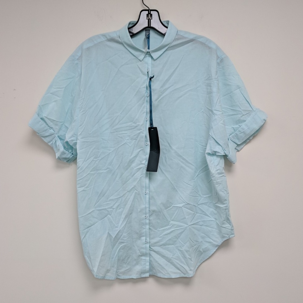 TAGS Light Blue Short Sleeve Button Down Shirt